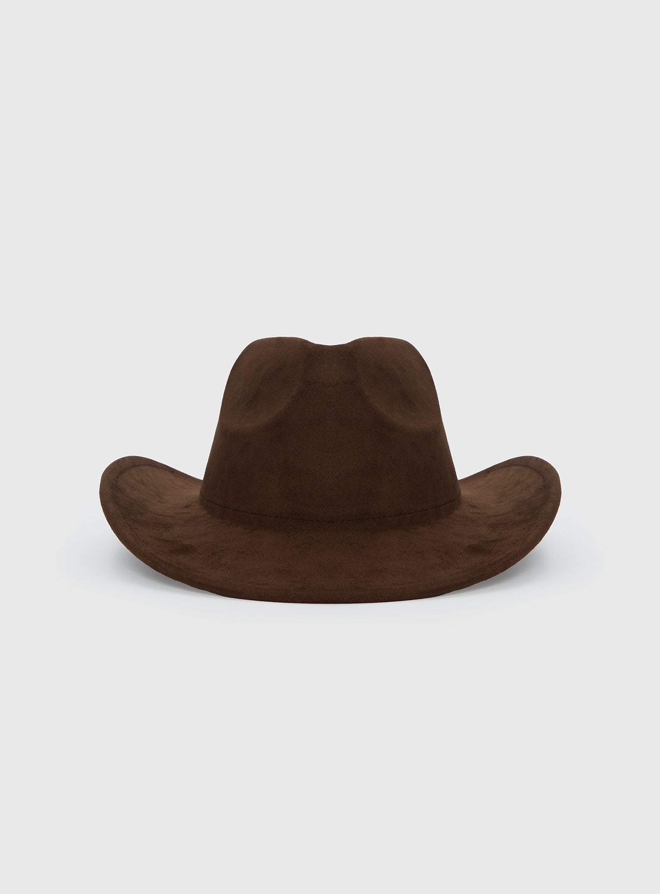 Tranquility Faux Suede Cowboy Hat Brown