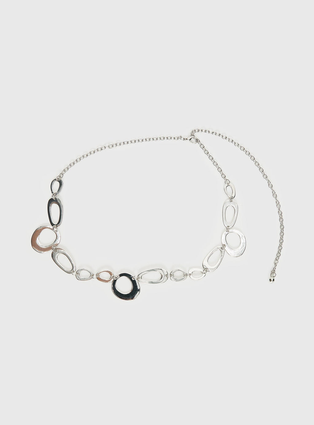 Wavelength Chain Belt Silver