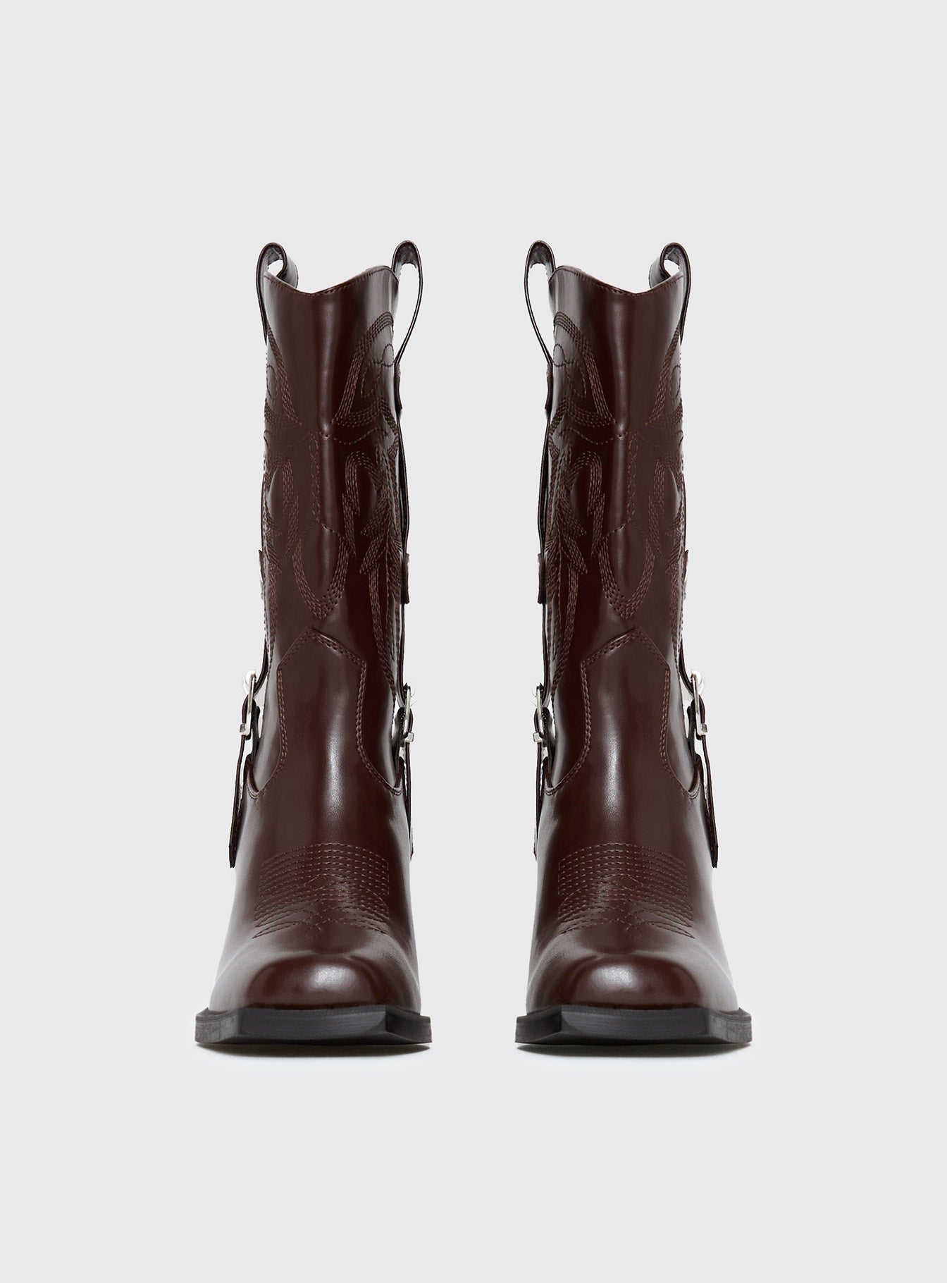 Cypress Western Boots Brown