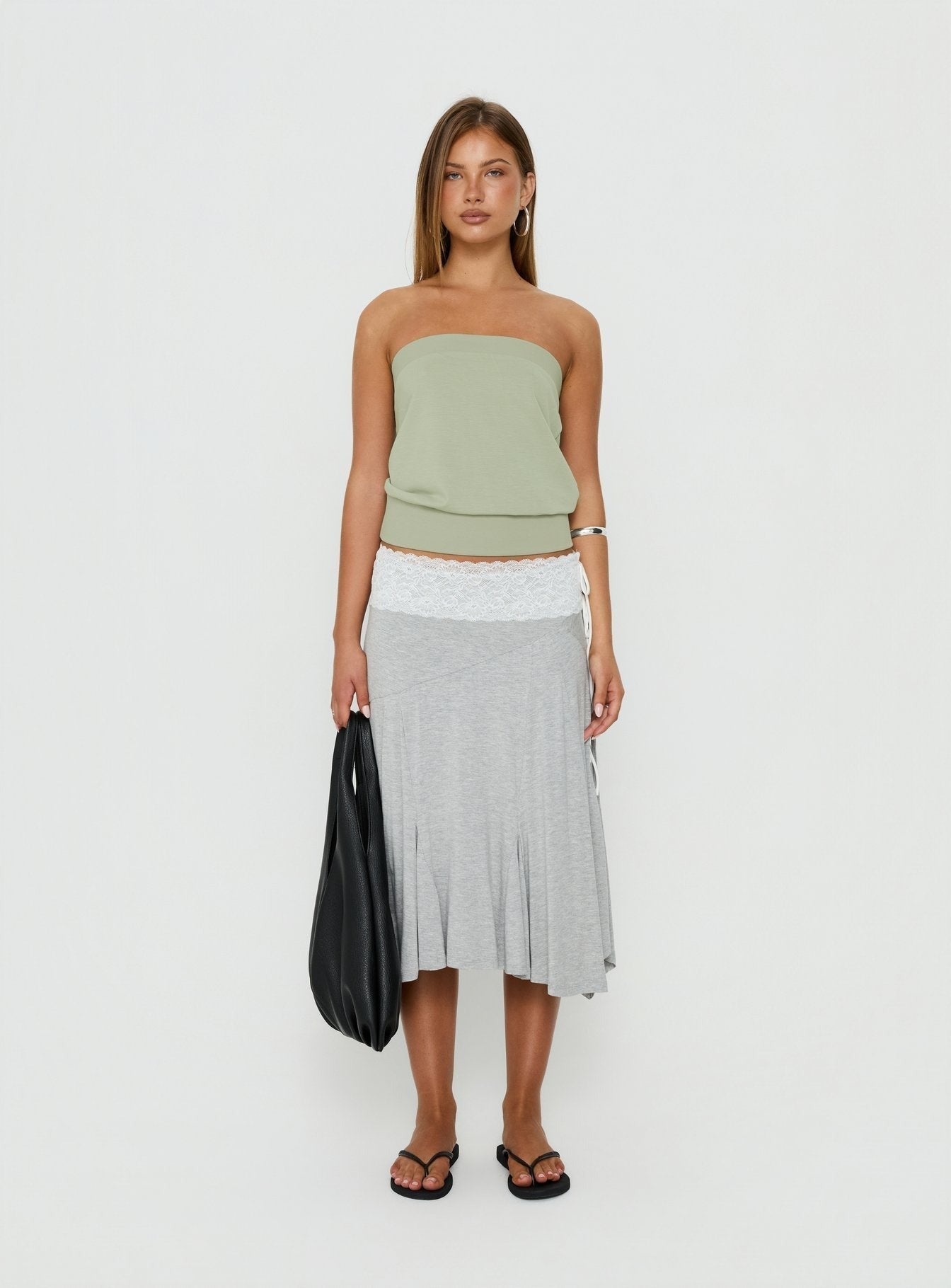 Judsen Relaxed Strapless Top Sage