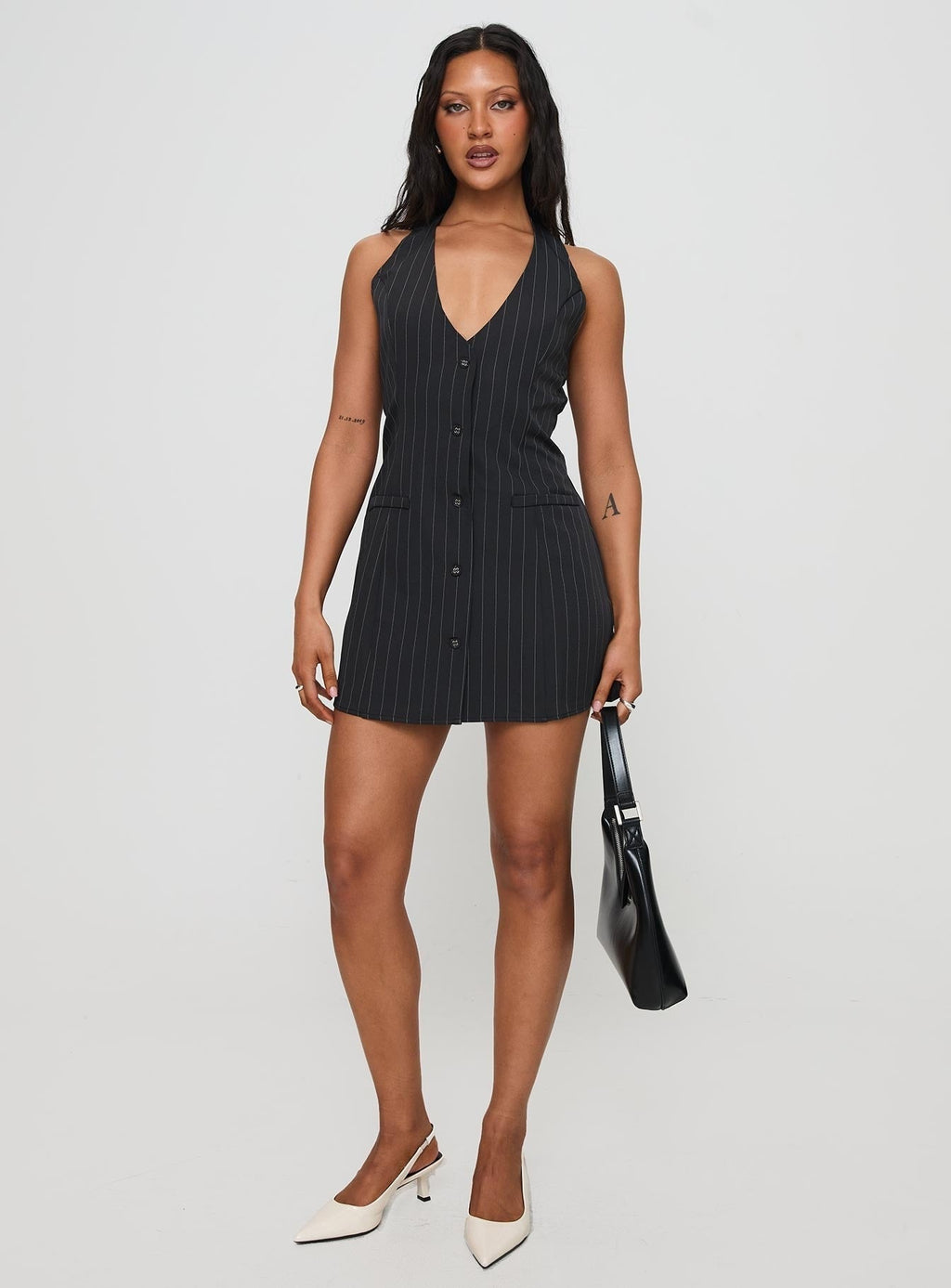 Fenny Mini Dress Pinstripe