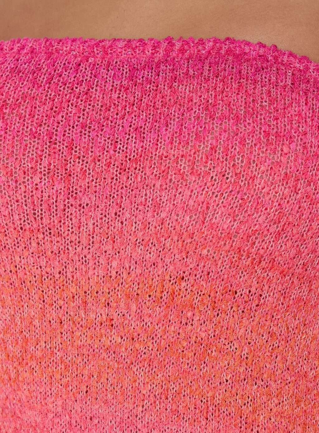 Cesira Strapless Knit Mini Dress Pink Ombre