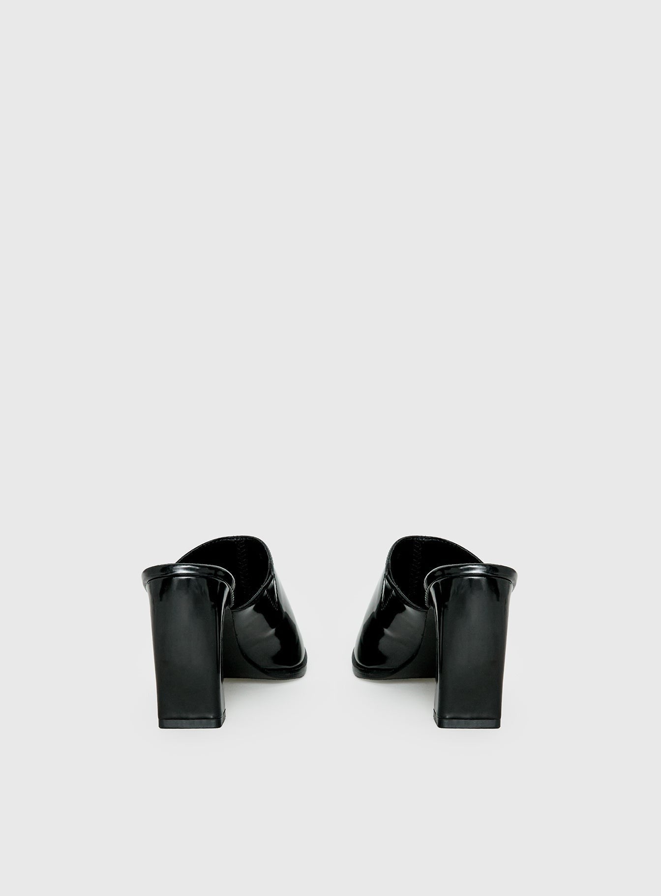Hania Slip On Closed Toe Heels Black