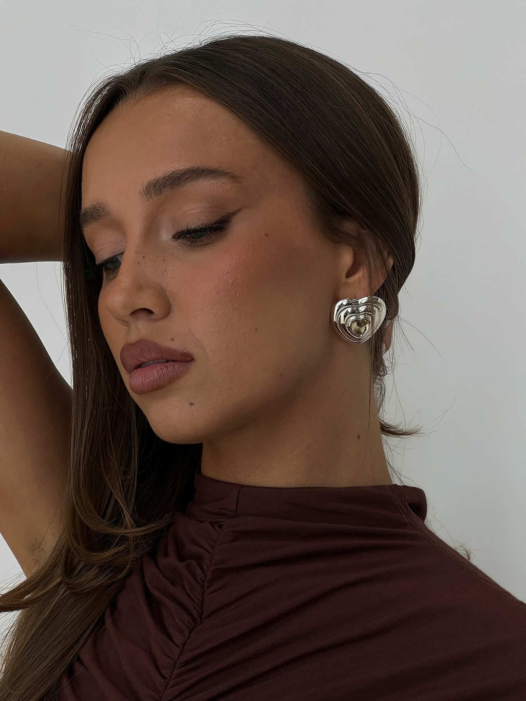 Missouri Stud Earrings Silver / Butter
