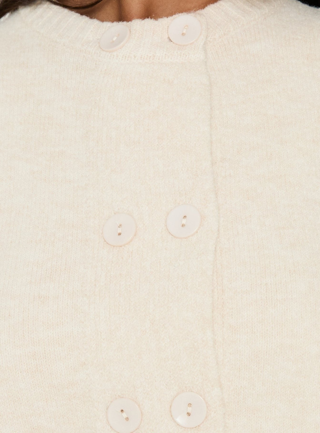 Kammi Button Up Cardigan Cream
