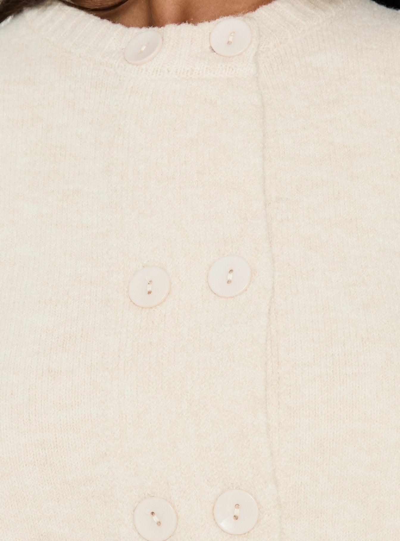 Kammi Button Up Cardigan Cream
