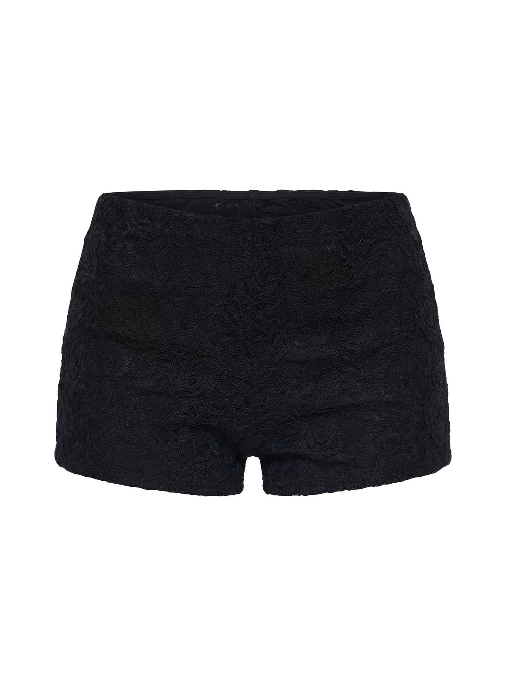Daveney Lace Micro Shorts Black