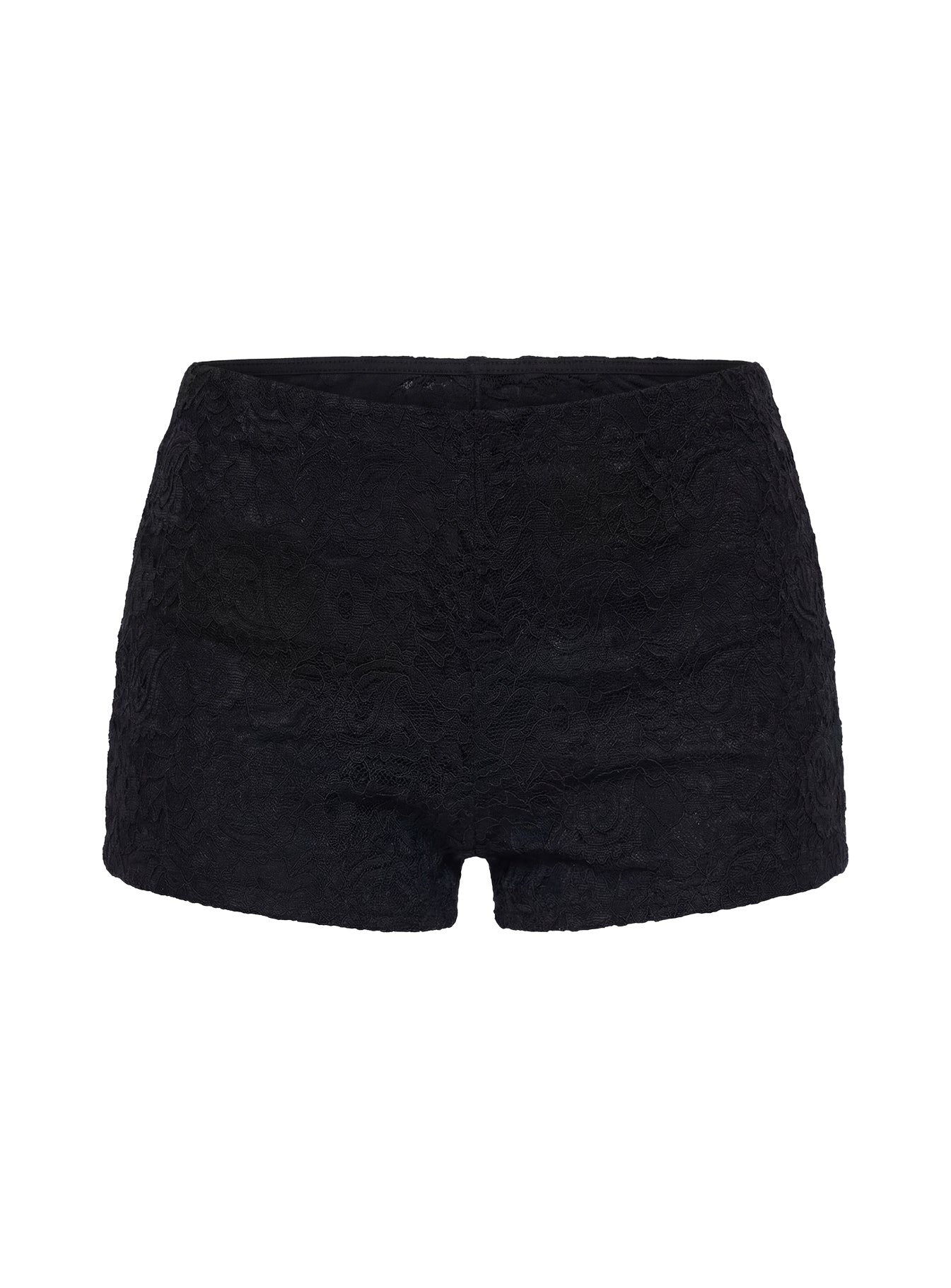 Daveney Lace Micro Shorts Black