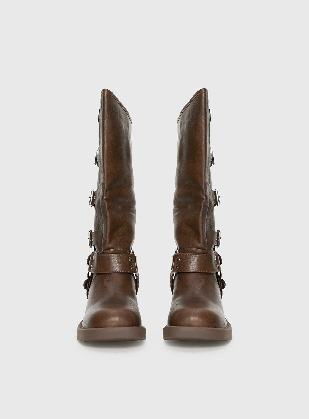 Buckle Down Boots Brown