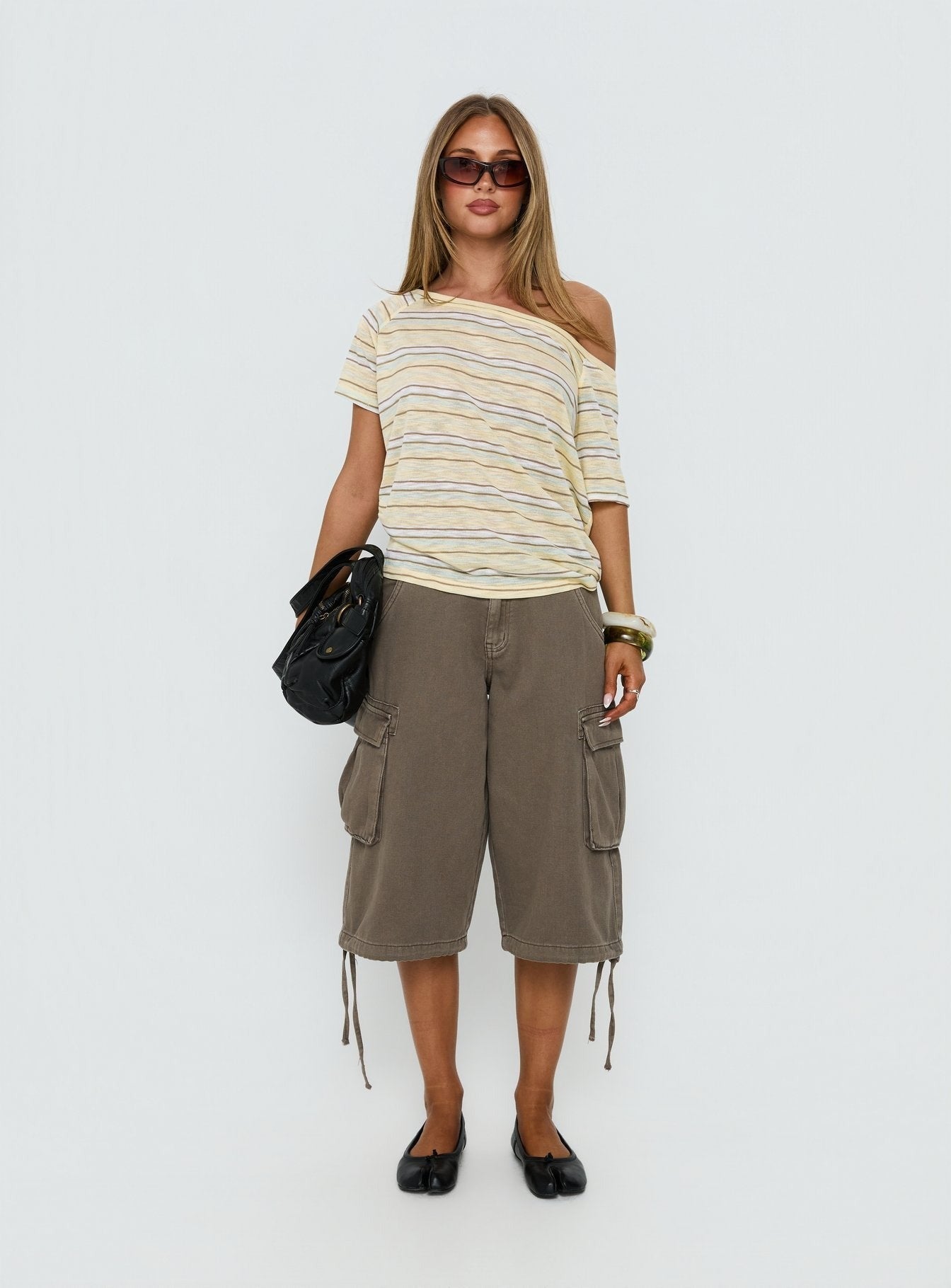 Icon Baby Off Shoulder Top Stripe