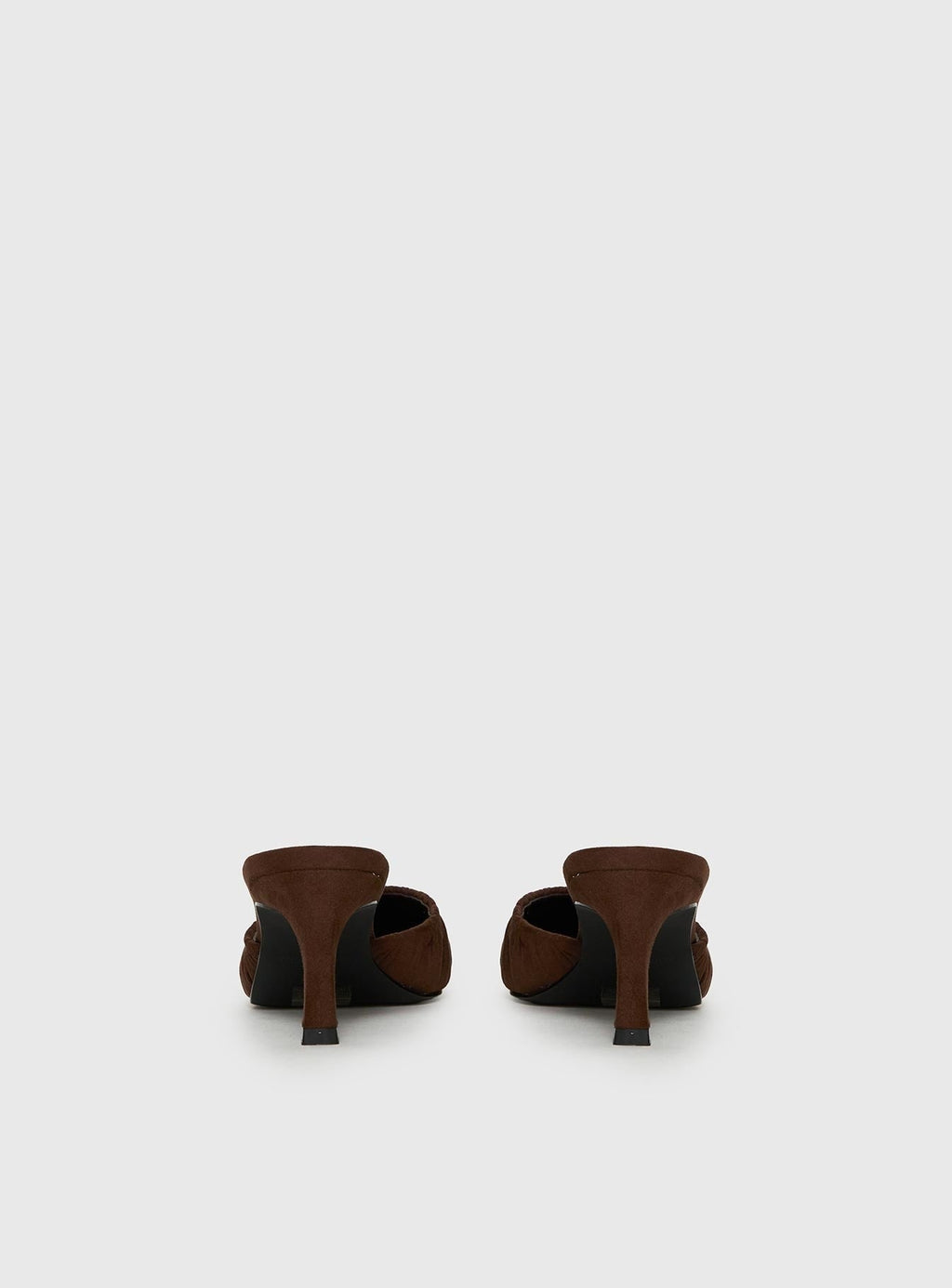 Admiration Pointed Toe Faux Suede Heels Brown