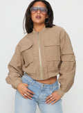 Treyson Pocket Front Jacket Beige