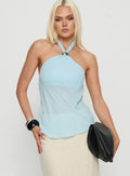 Darlinn Hardware Detail Top Ice blue
