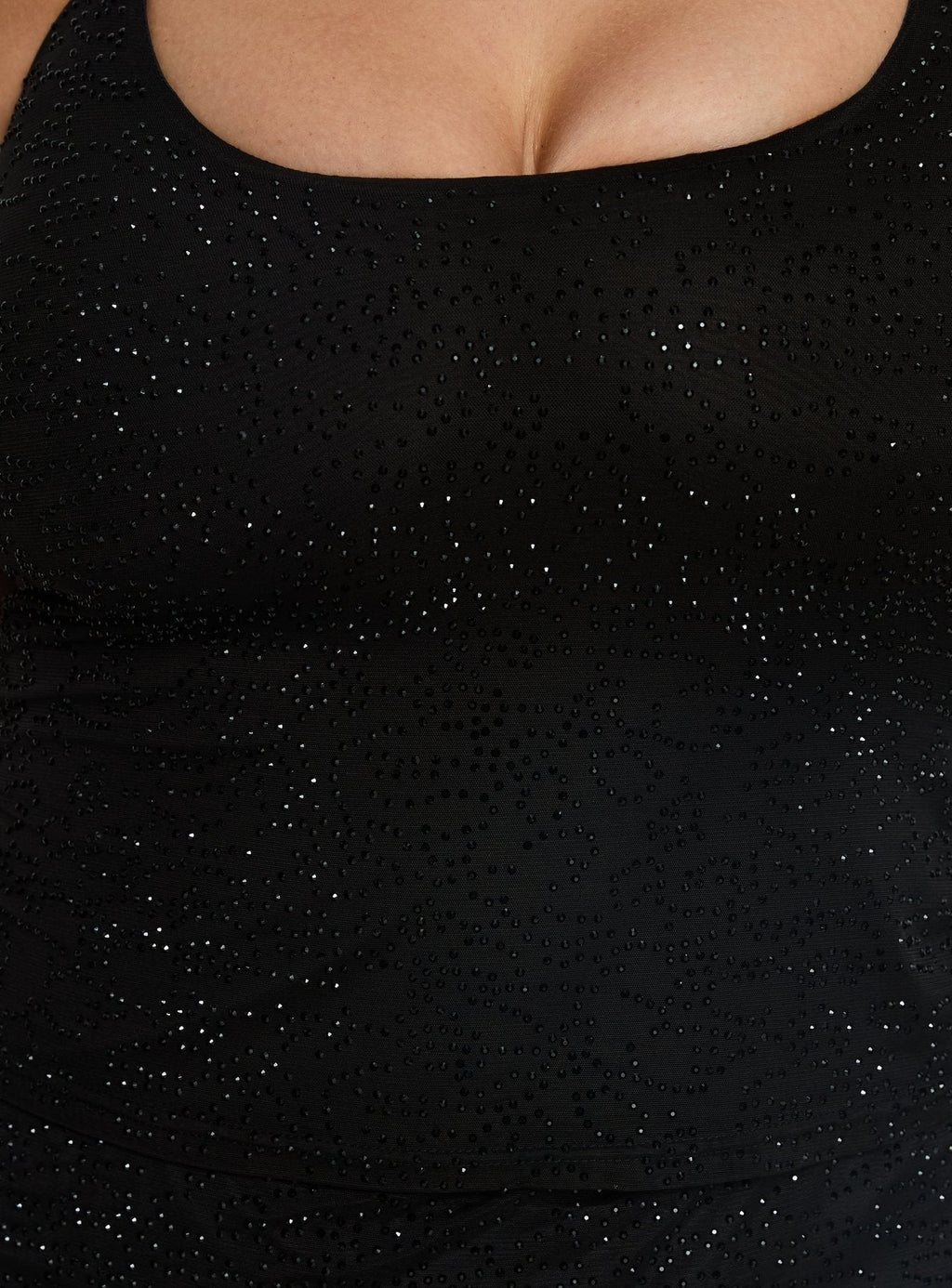 Jenesa Tie Back Top Black Curve