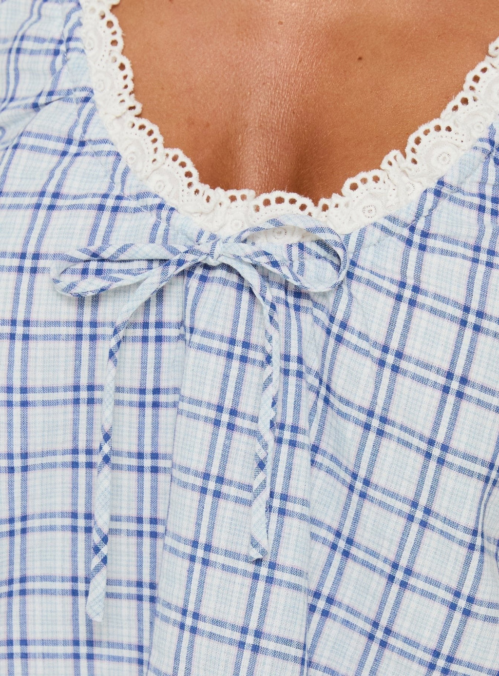 Antiquity Babydoll Top Multi Check