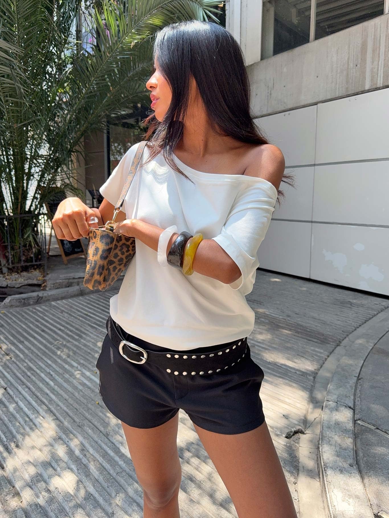 Icon Baby Off Shoulder Top White