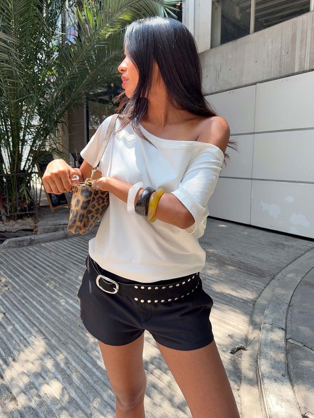 Icon Baby Off Shoulder Top White