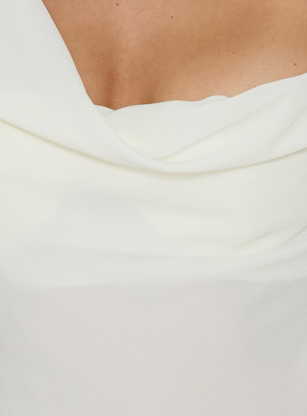 Winding Roads Layered Asymmetrical Top Cream