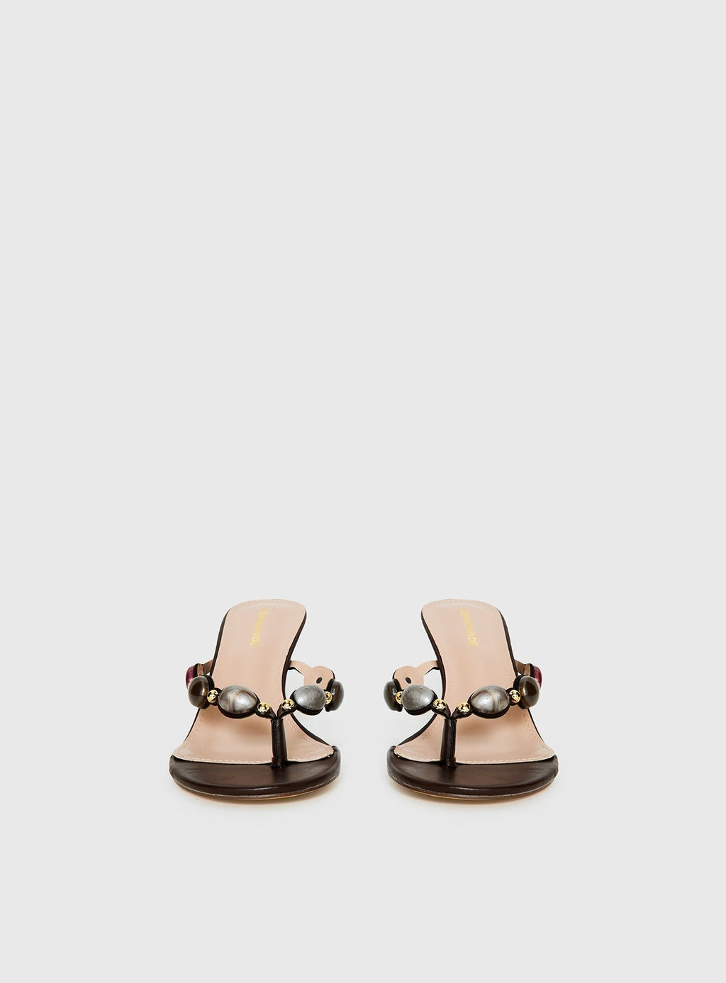 Nina Bead Heels Chocolate
