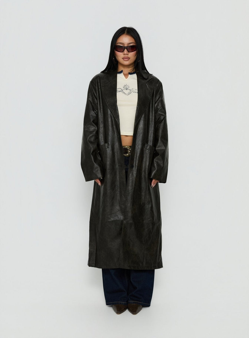Olsen Coat Washed Onyx