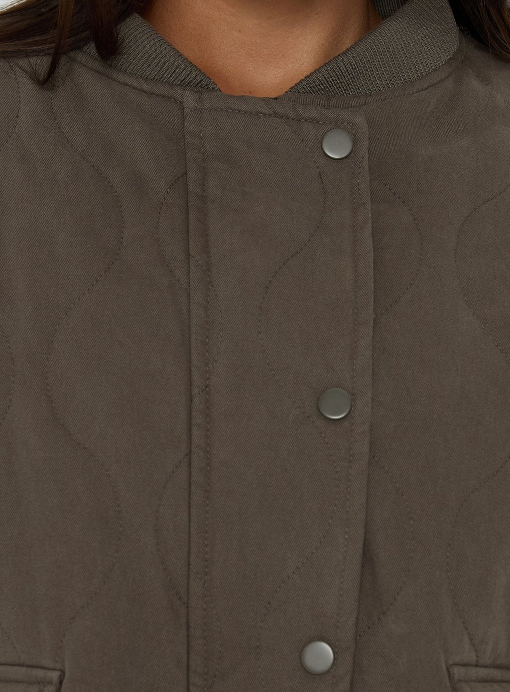 Stick Season Quilted Jacket Khaki