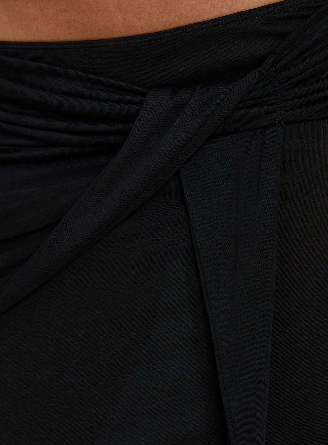 Samelia Wrap Maxi Skirt Black