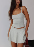 Juni Knit Cami Top Grey Marle