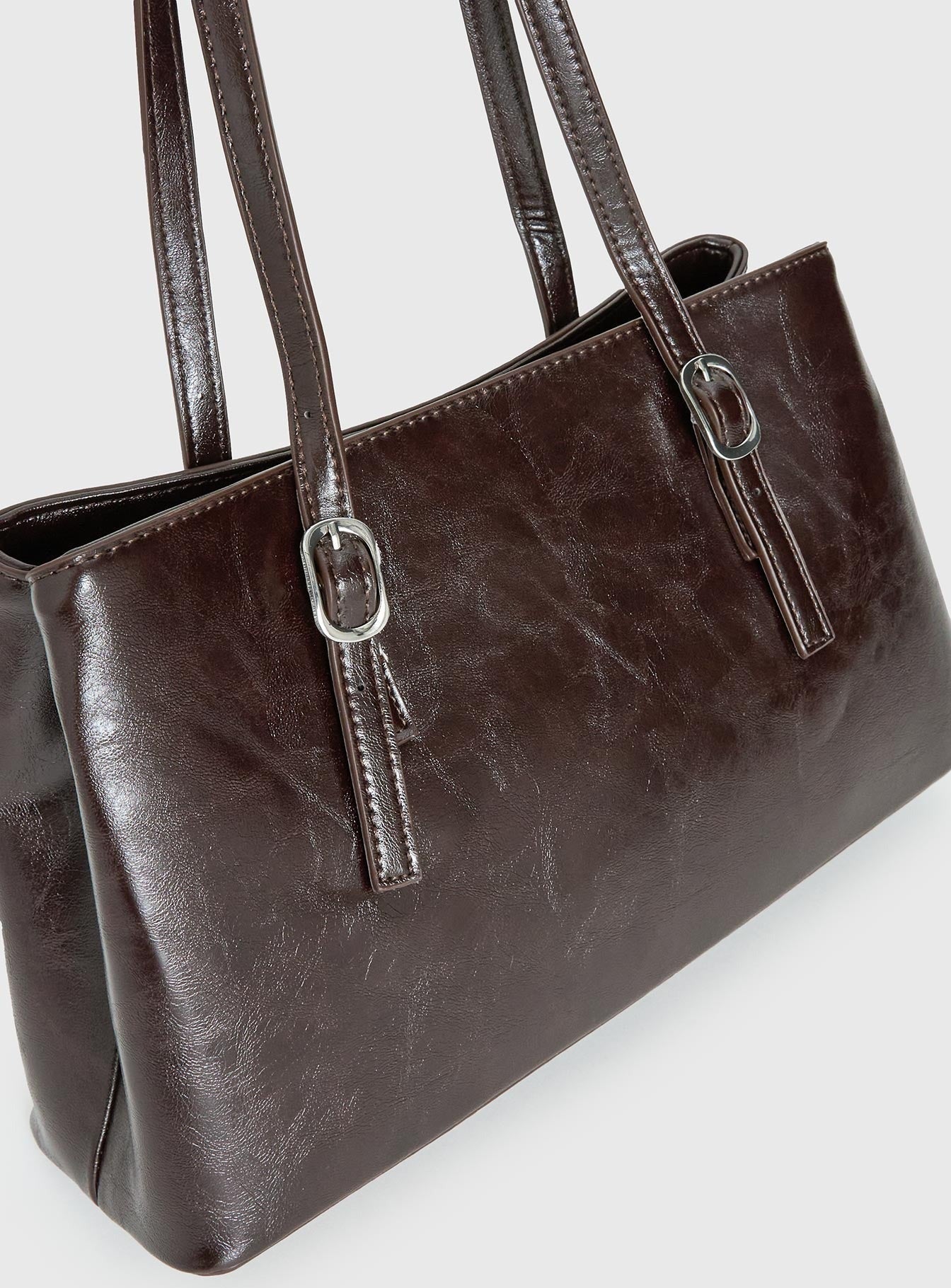 Evrae Shoulder Bag Washed Brown