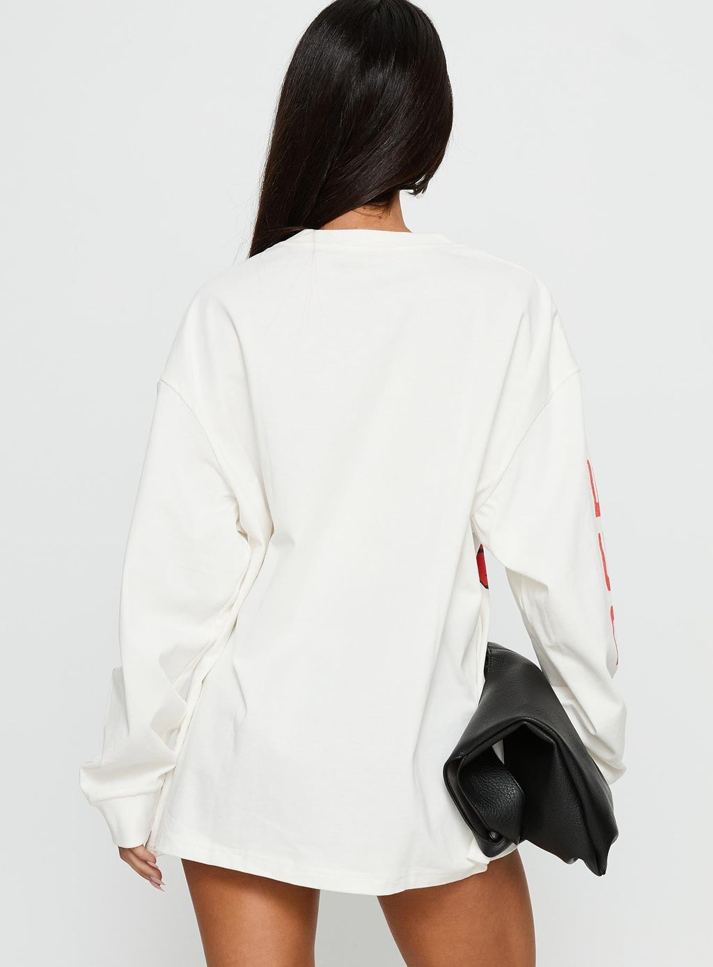 Dodge Electric Muscle Long Sleeve Graphic Top White