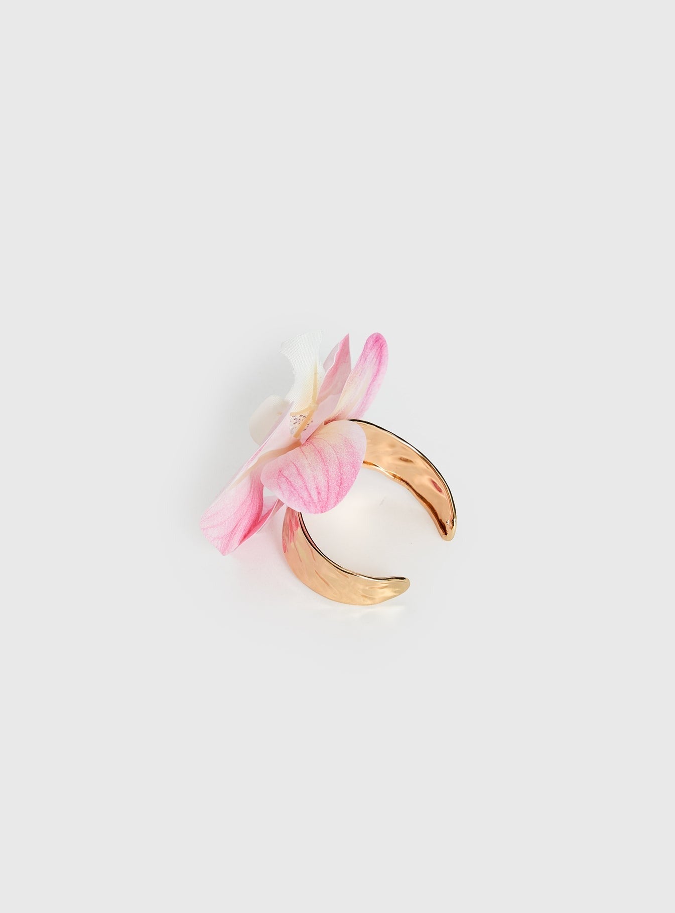 Fantasy Floral Arm Cuff Gold / Pink