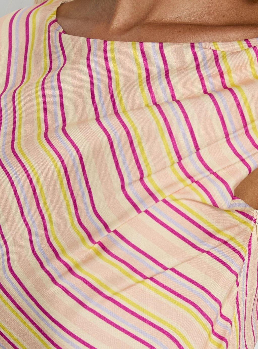 Anastaza Mini Dress Pink Stripe