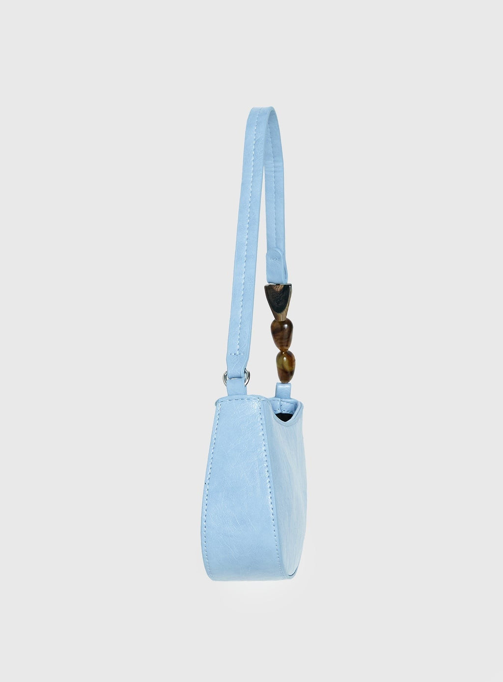 Contradiction Bead Detail Shoulder Bag Blue