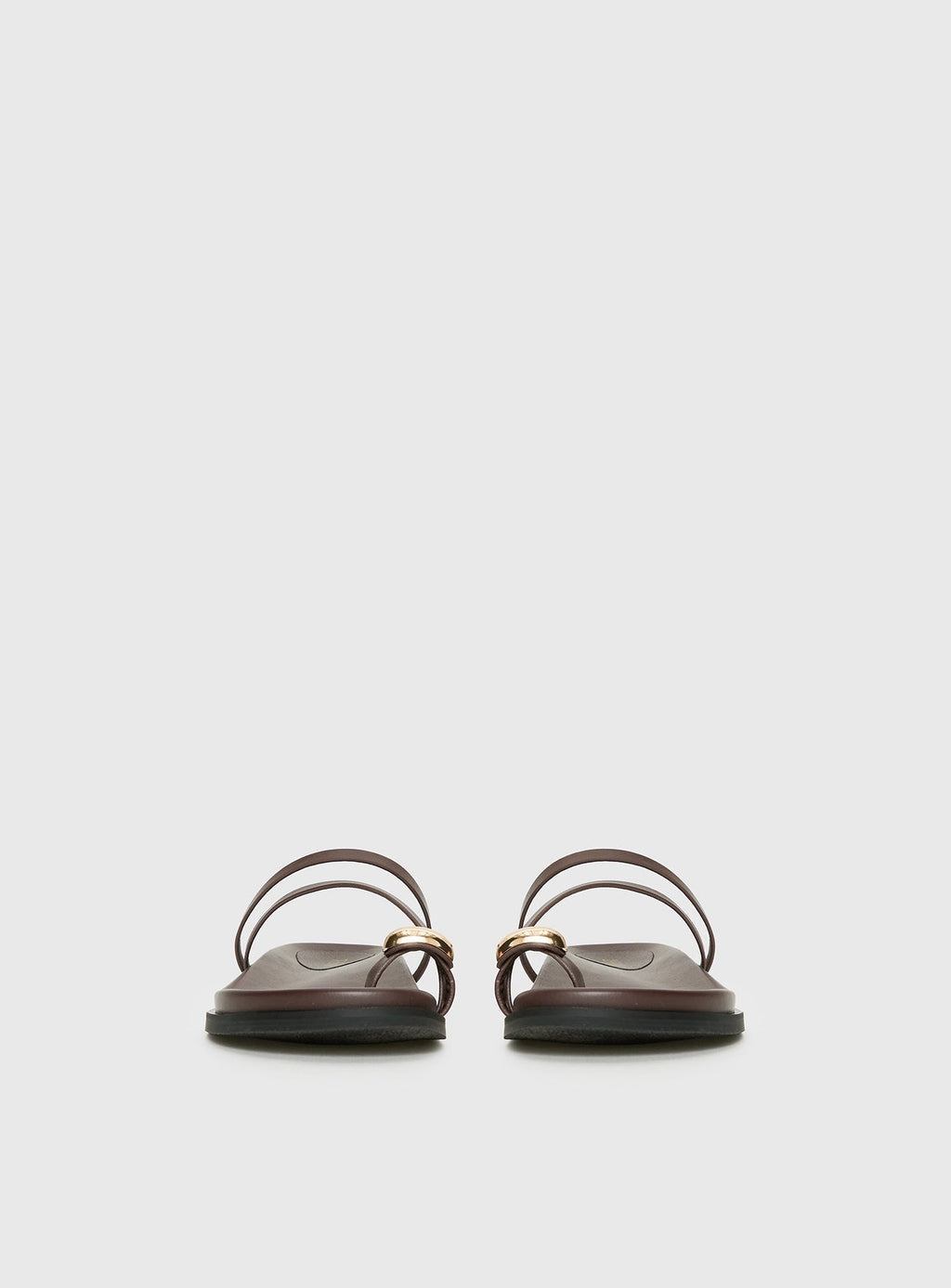 Therapy Alba Hardware Detail Sandals Chocolate