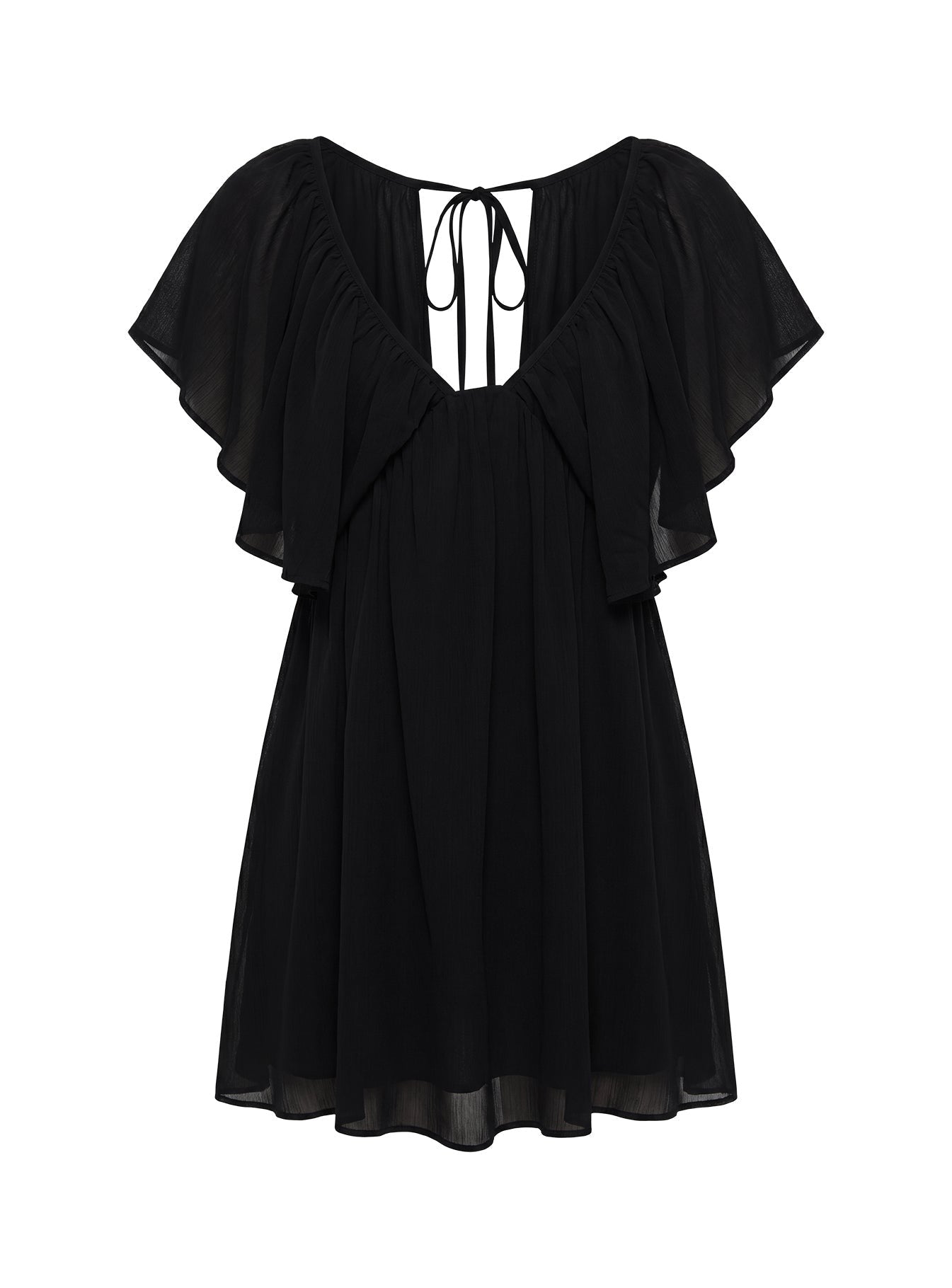 Sun Spirit Plunge Flowy Romper Black