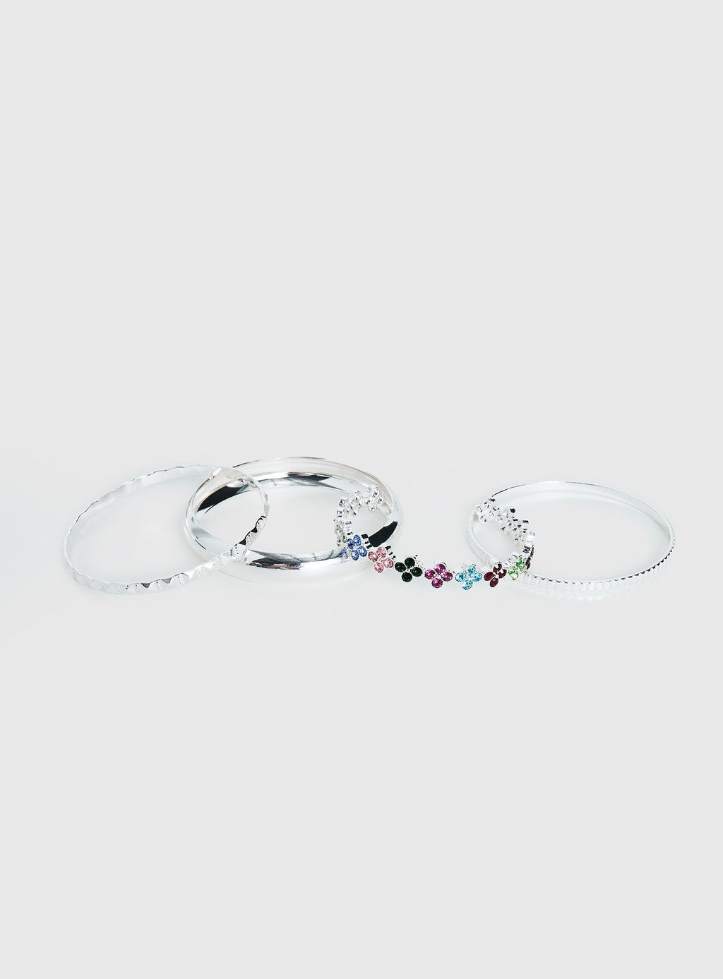 Blame Game Bracelet Set Silver