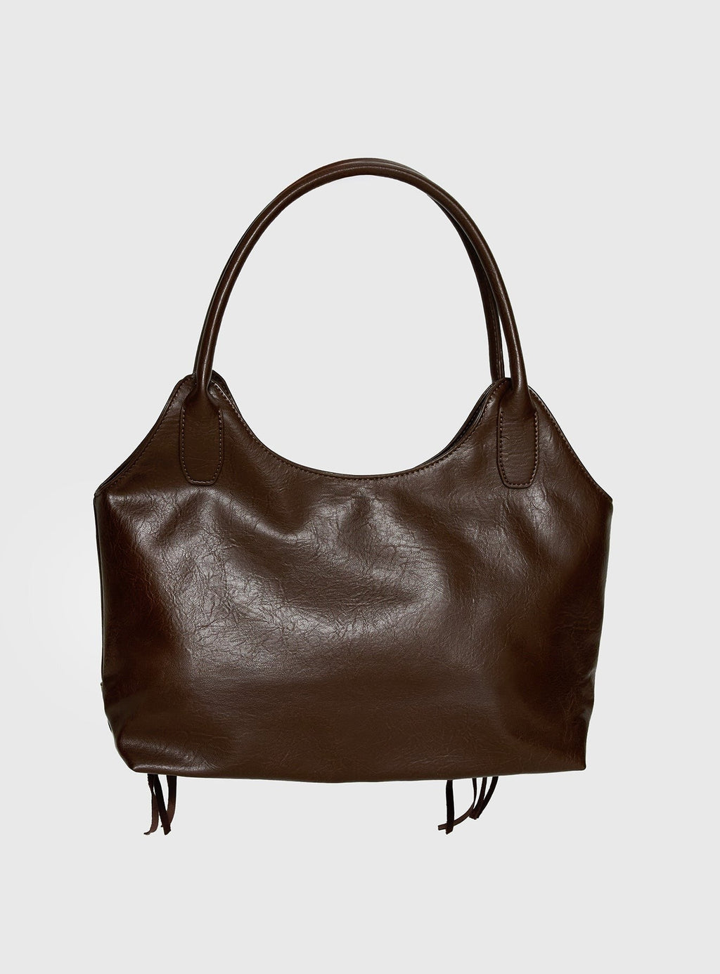 Speed Of Light Faux Leather Tote Bag Brown