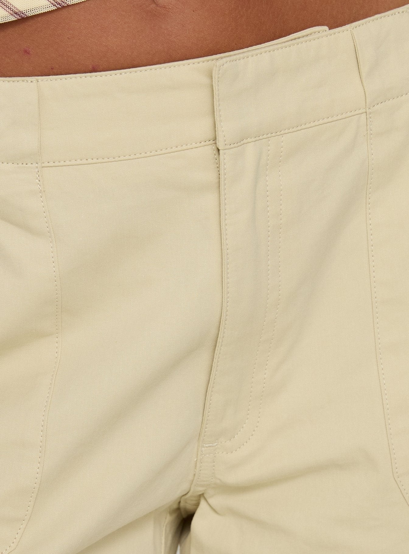 Indee Cropped Cargo Pants Beige