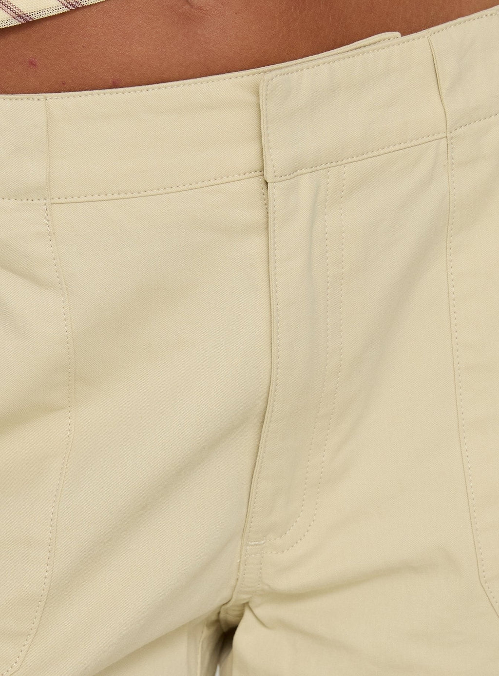 Indee Cropped Cargo Pants Beige