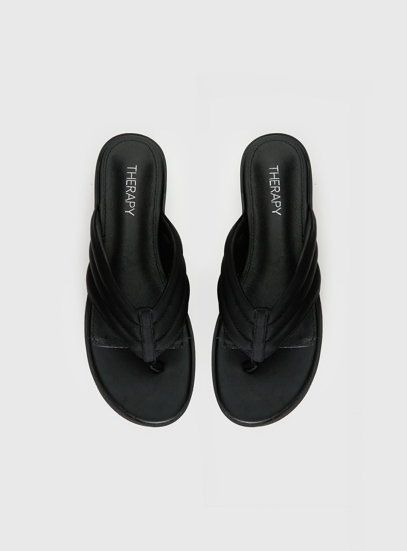 Therapy Bri Platform Thong Sandals Black