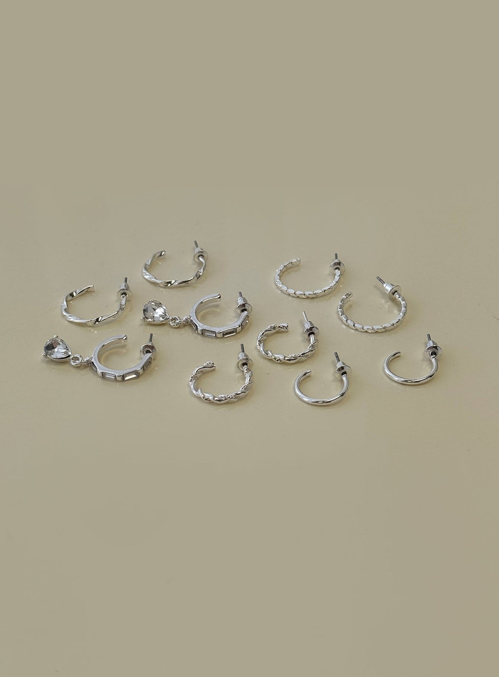 Delfine Earring Pack Silver