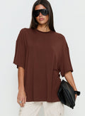 Kieryn Oversized Top Chocolate