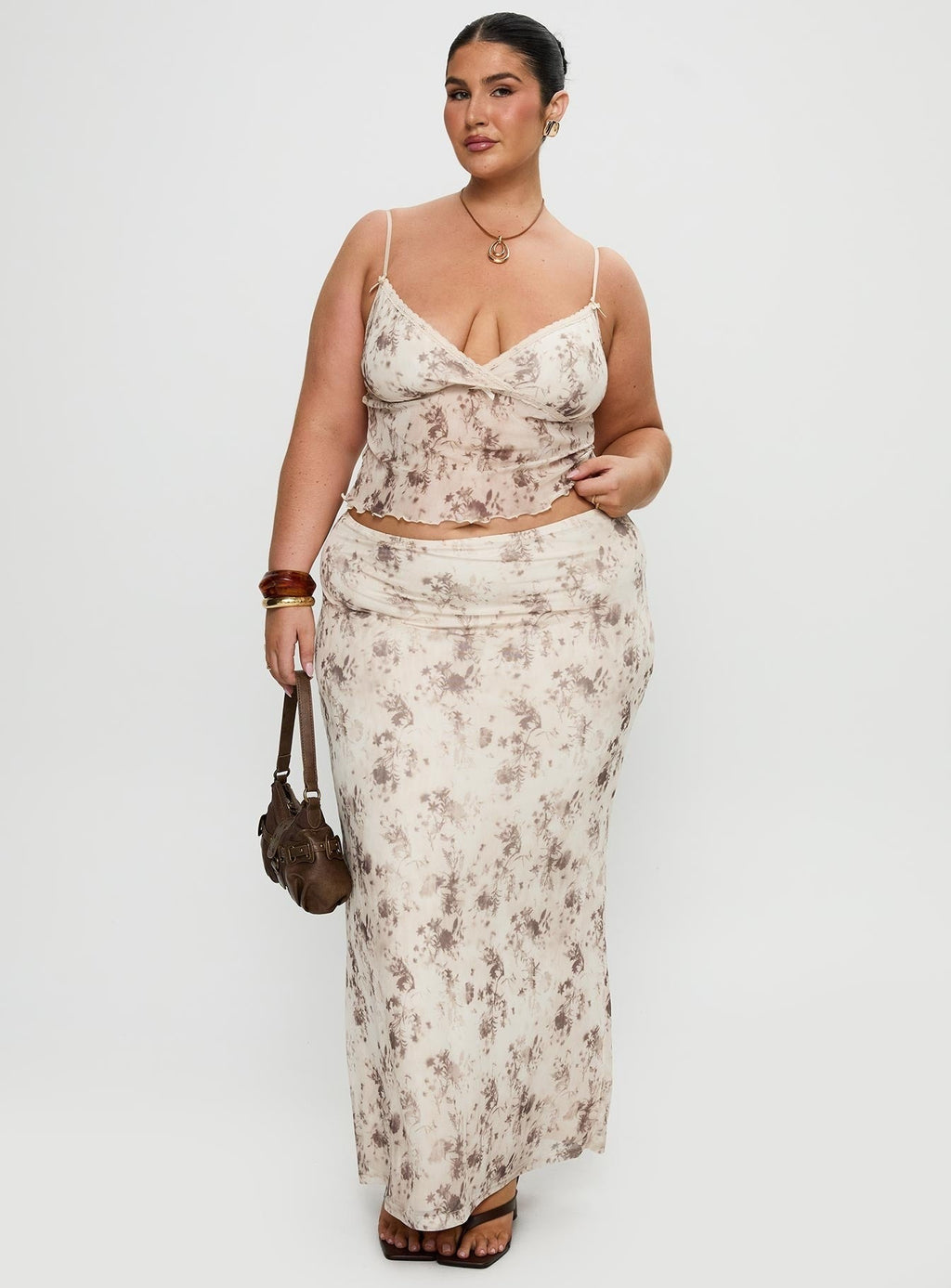 Shepherd Maxi Skirt Floral Multi Curve