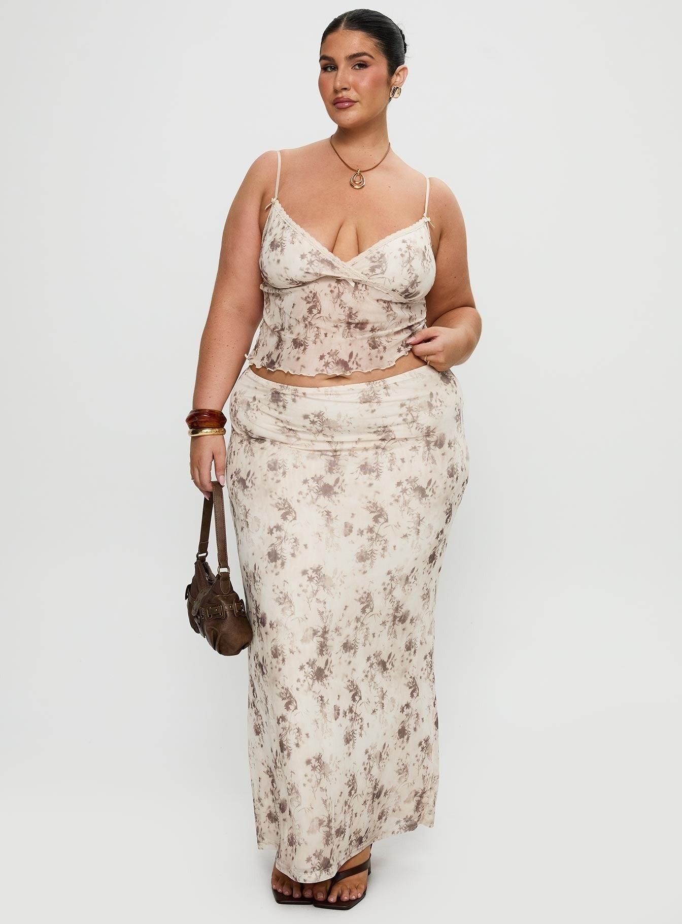 Shepherd Maxi Skirt Floral Multi Curve
