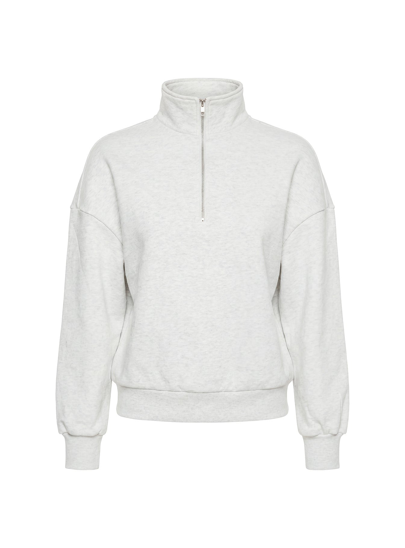 Rozanna 1/4 Zip Jumper Grey Marle