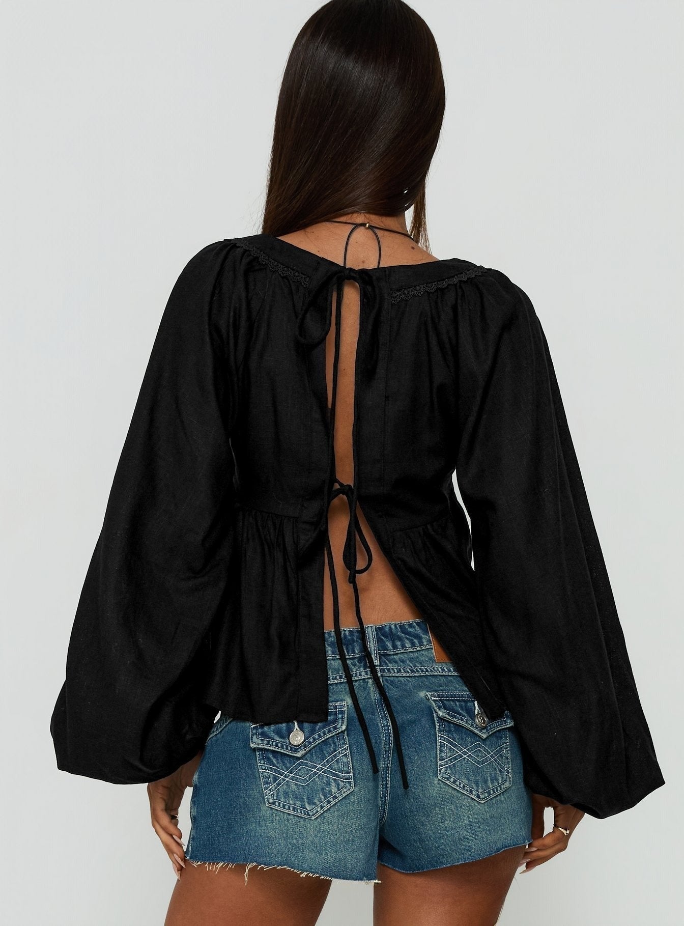 Benjie Long Sleeve Top Black