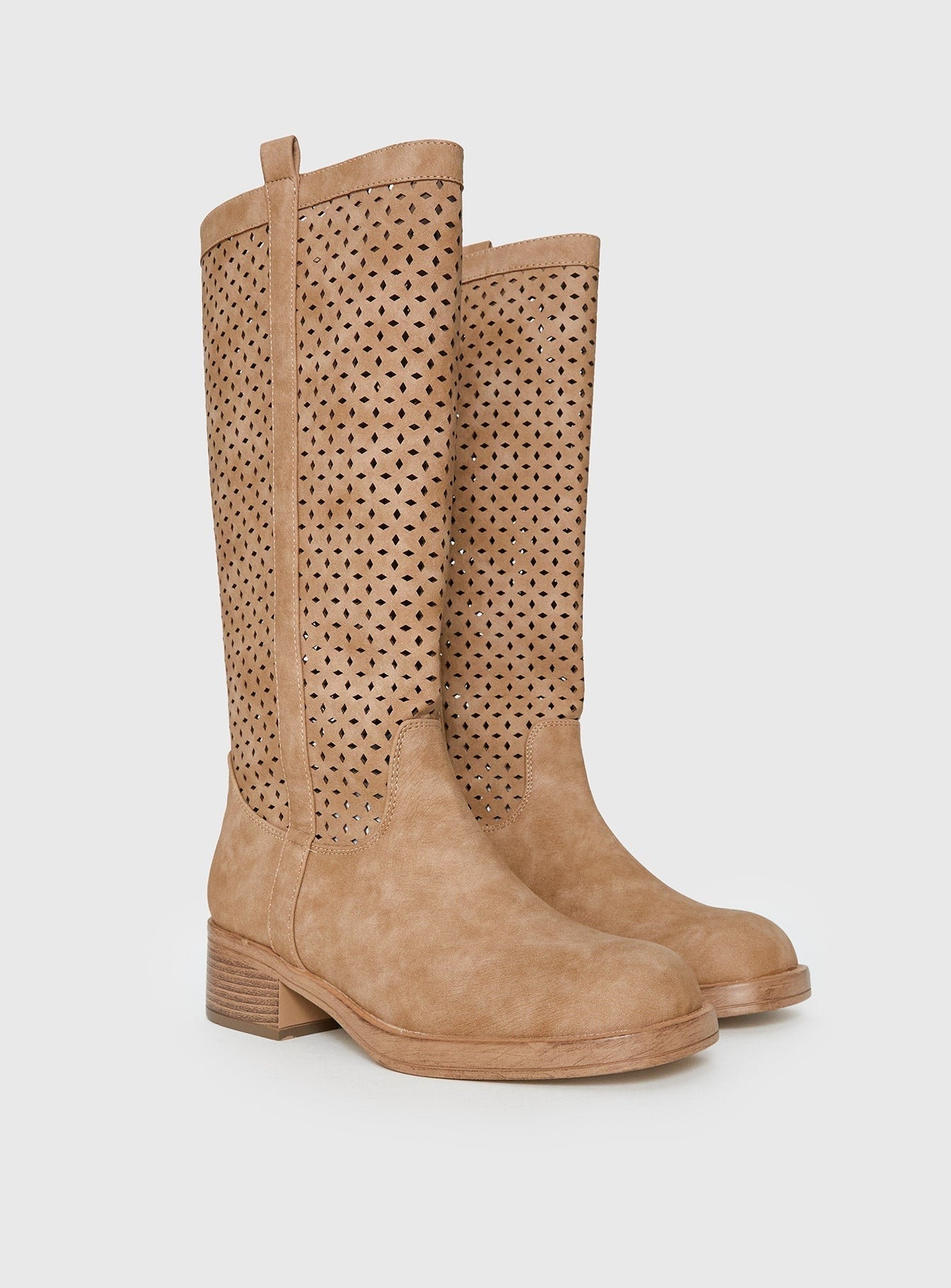 Therapy Festival Knee High Boots Natural