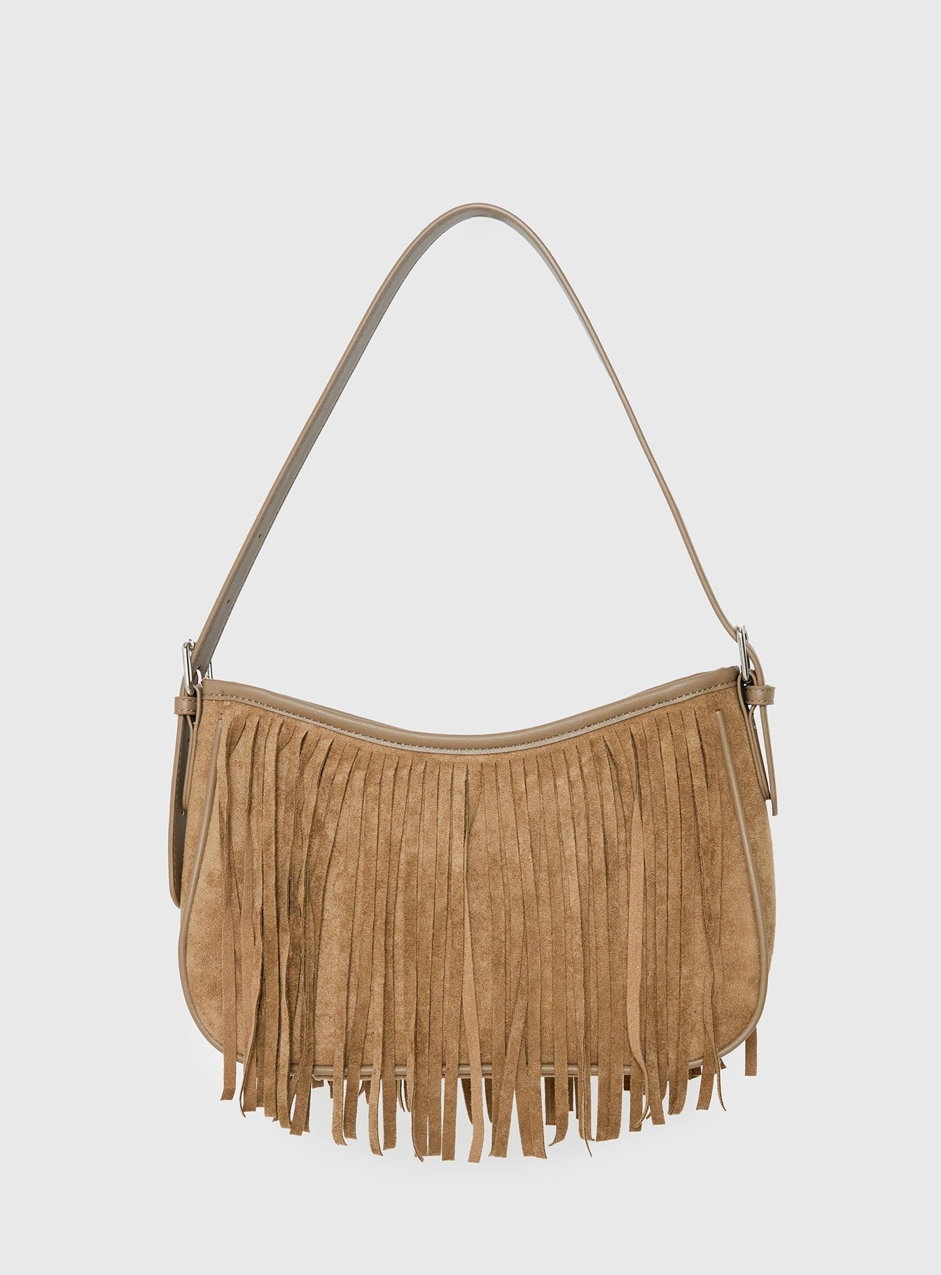 Estie Tassel Shoulder Bag Taupe