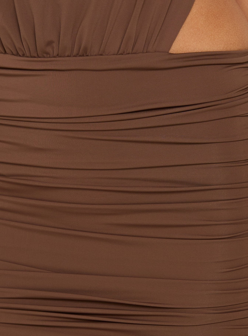 Tykaia Low Back Halter Maxi Dress Chocolate
