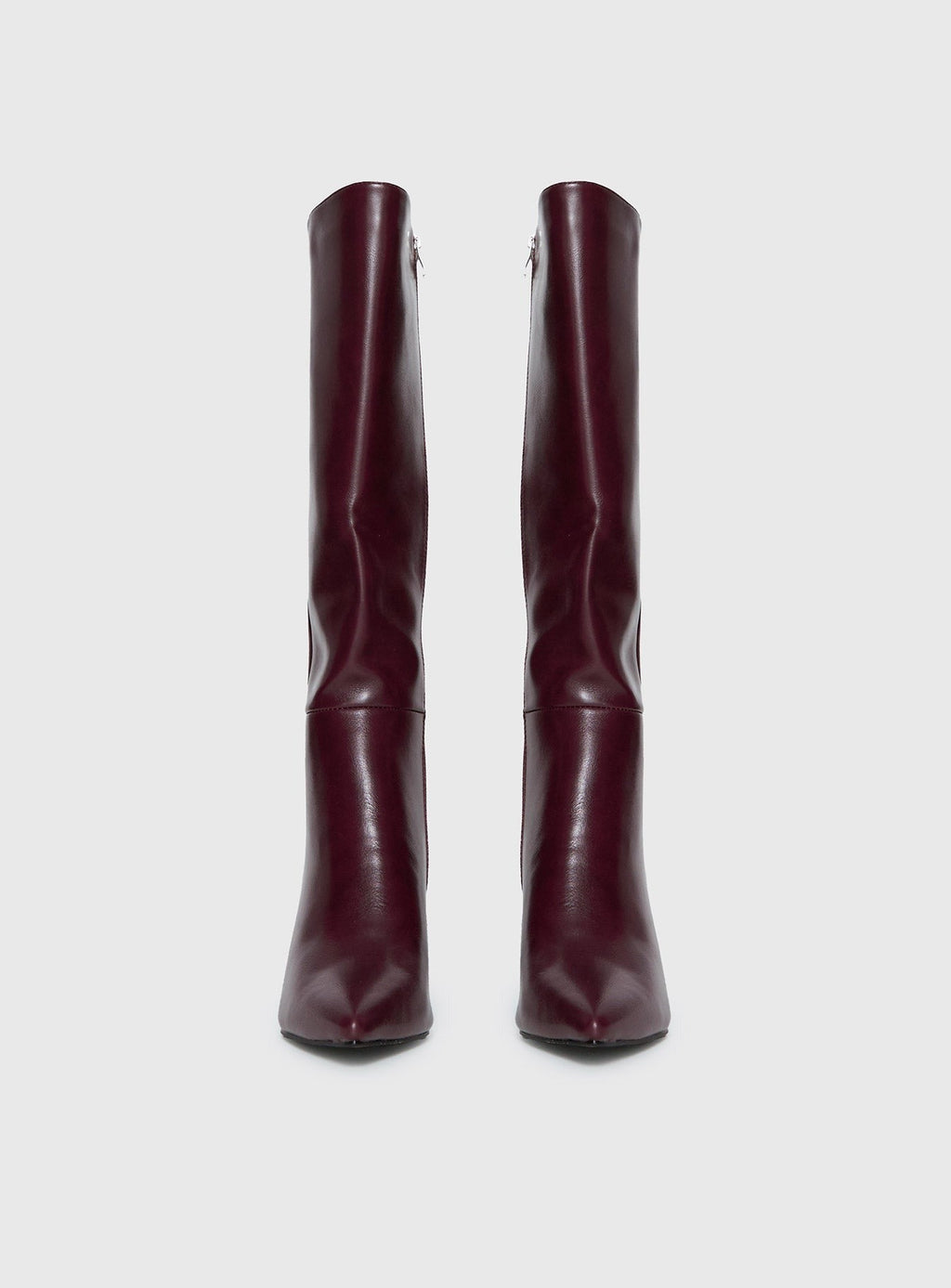 Harrie Knee High Boots Burgundy