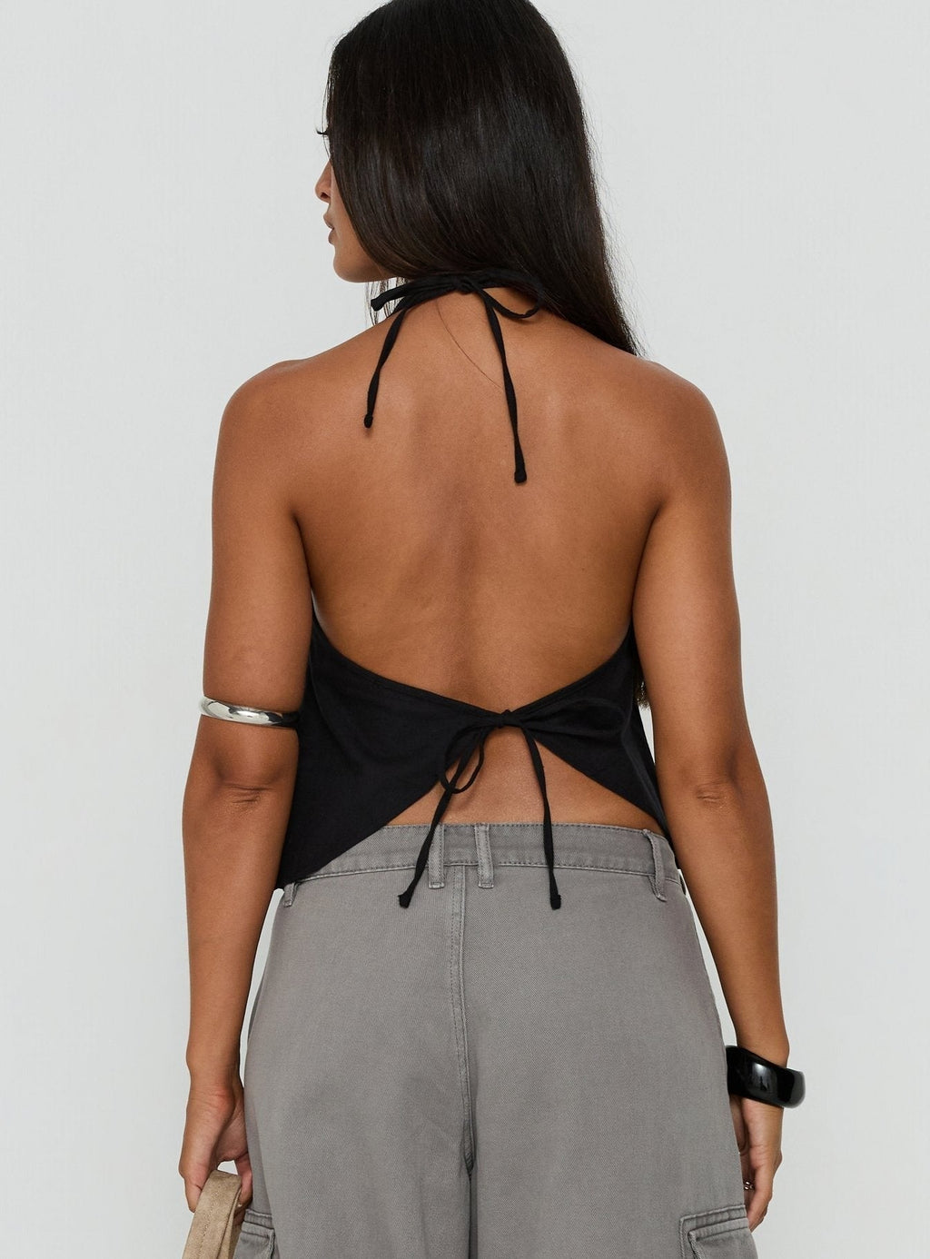 Faira Halter Top Black
